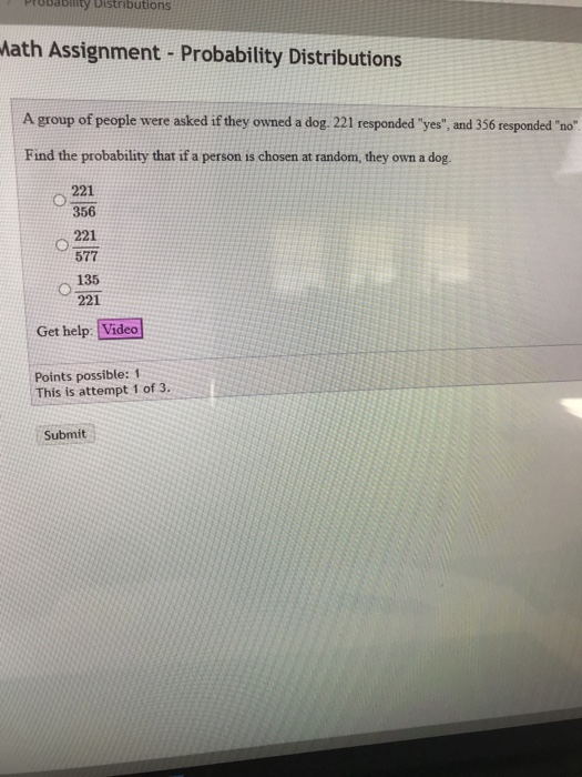 properties of probability distributions assignment