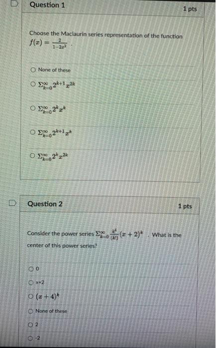 Solved Please answer the following multiple choice questions | Chegg.com
