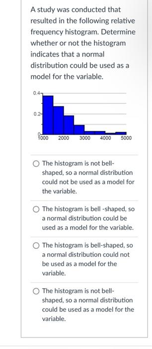 Solved A study was conducted that resulted in the following | Chegg.com