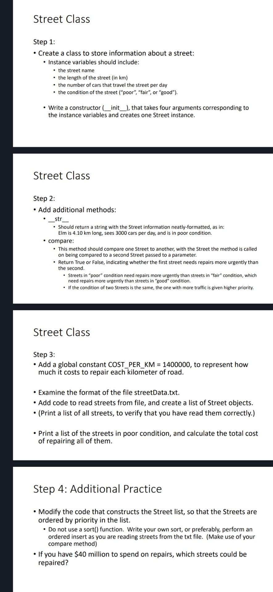 Solved Using Python Version 3 9 Using Class And Following Chegg Solved Using Python Version 3 9 Using Class And Following Chegg