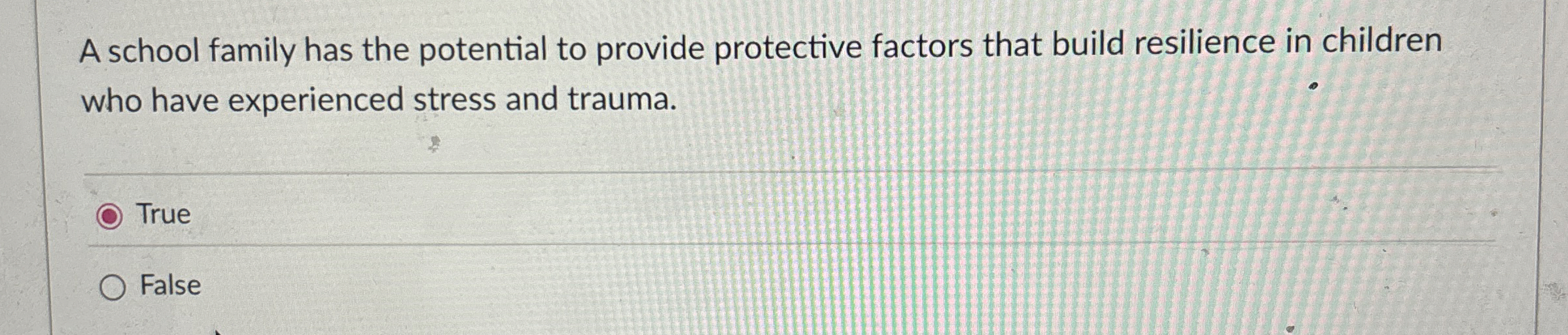 Solved A school family has the potential to provide