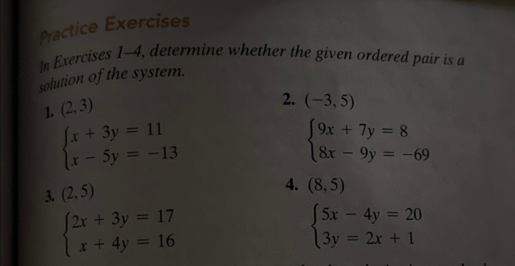 Solved practice Exercises ﻿determine whether the given | Chegg.com