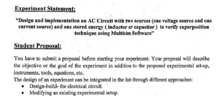 Solved Circuit Lab )solve by ( Multisim ) and ( Calculations | Chegg.com
