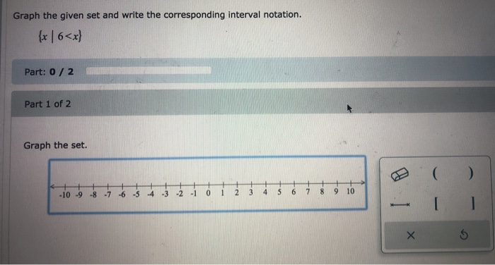 Solved Graph the given set and write the corresponding | Chegg.com