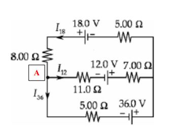 Solved For the circuit shown below with a node at point A | Chegg.com