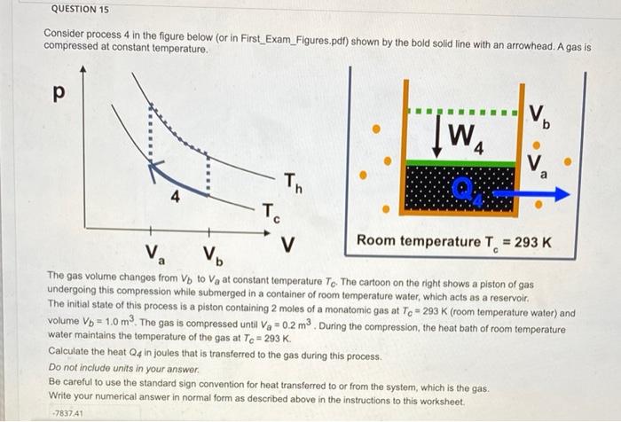 Solved QUESTION 14 Consider process 4 in the figure below | Chegg.com