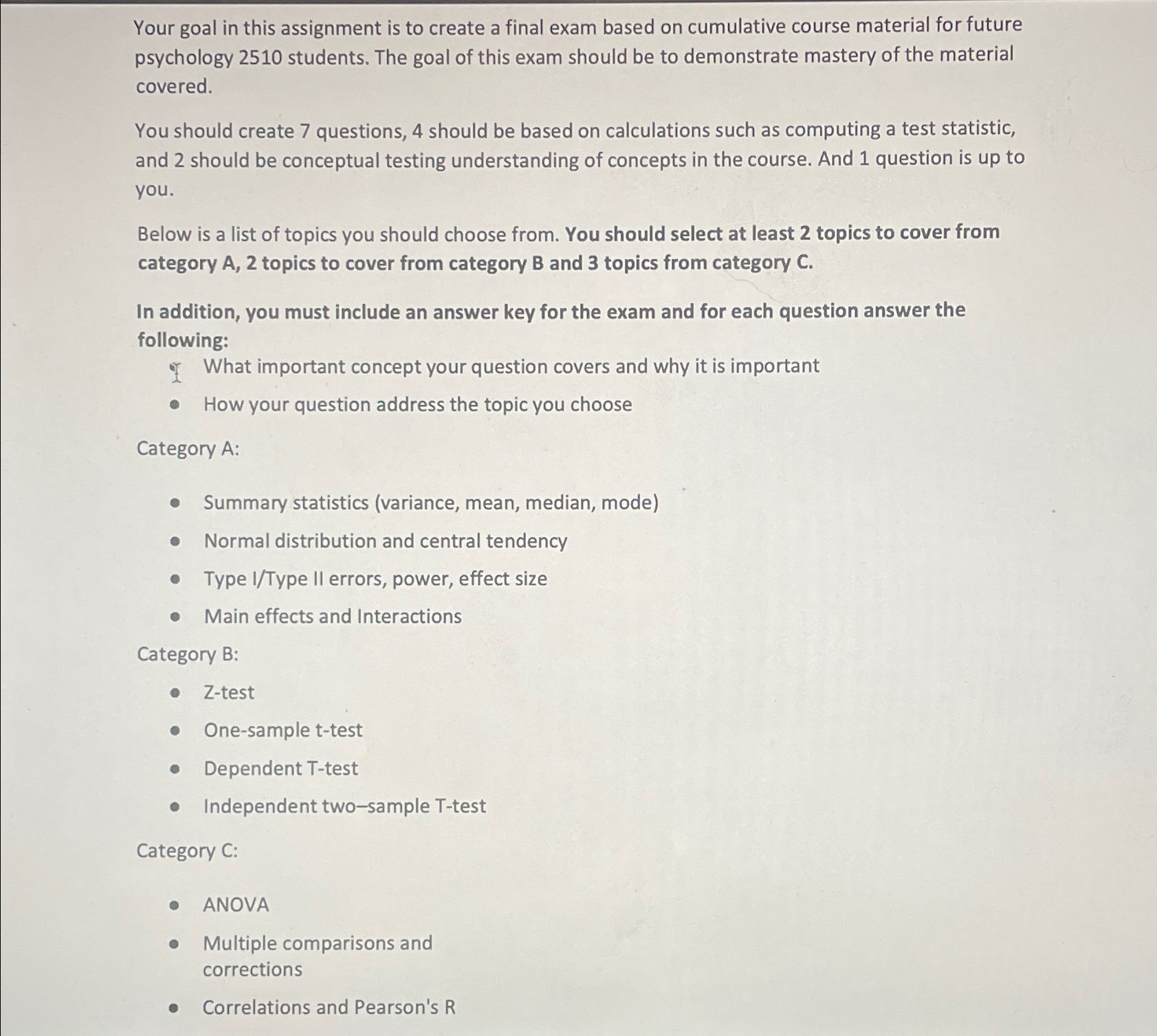 Solved Your goal in this assignment is to create a final | Chegg.com