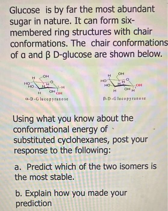 D Glucose Chair Conformation