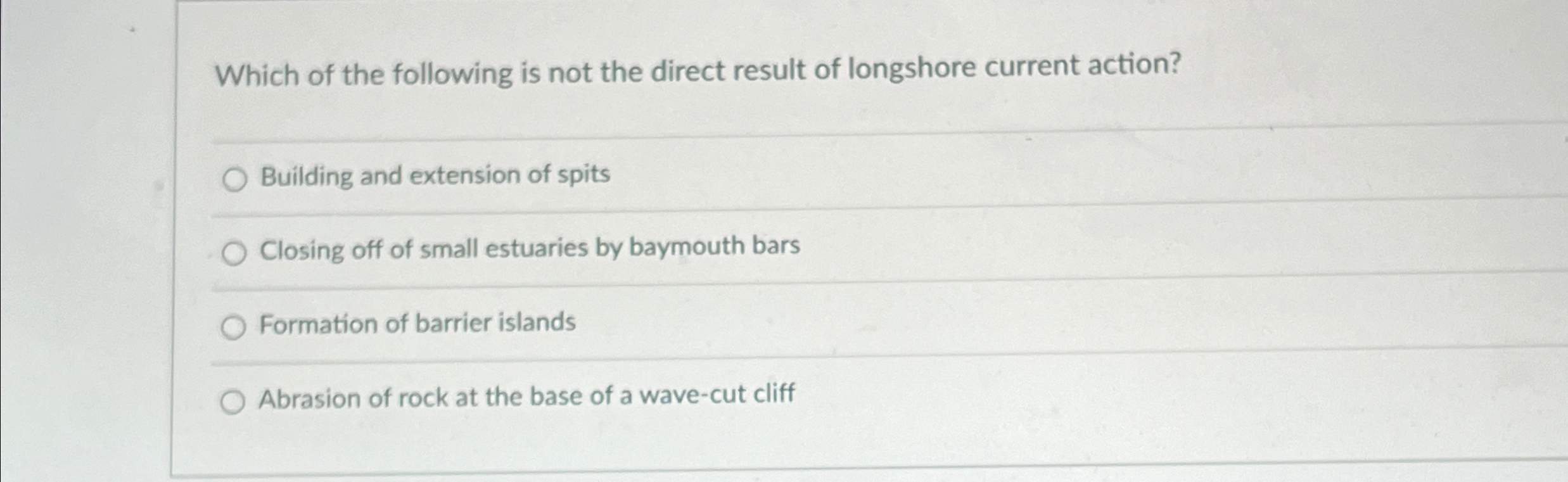 Solved Which of the following is not the direct result of | Chegg.com