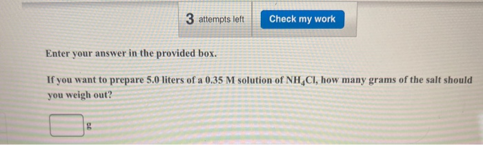 Solved 3 attempts left Check my work Enter your answer in | Chegg.com