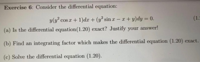 Solved Exercise 2: Solve the differential equation: xy' – y | Chegg.com