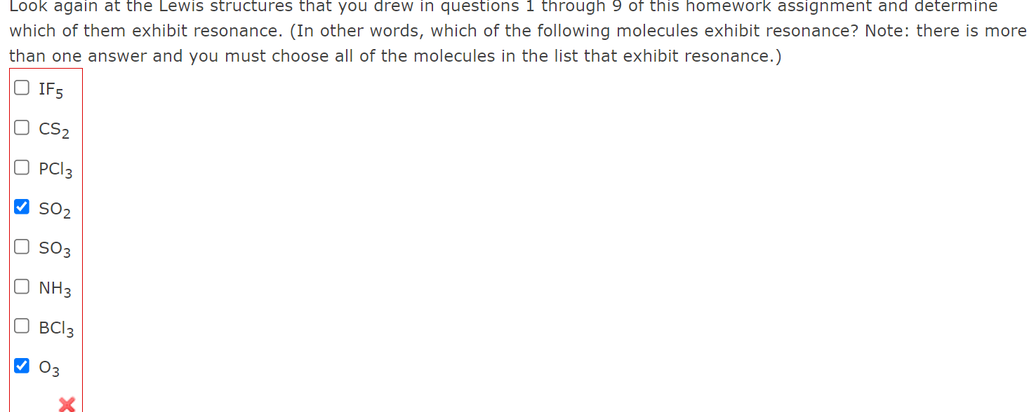 Solved Look again at the Lewis structures that you drew in | Chegg.com