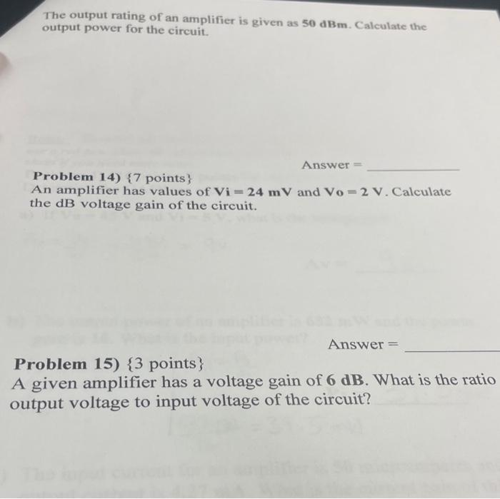 How to Calculate the Output Power of a Circuit rated in dBm 