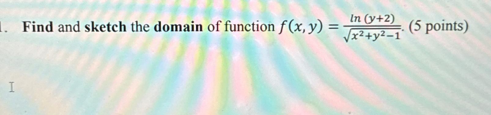 Solved Find and sketch the domain of function | Chegg.com