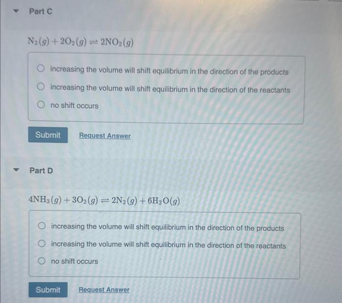 Solved Would increasing the volume of the container for each | Chegg.com