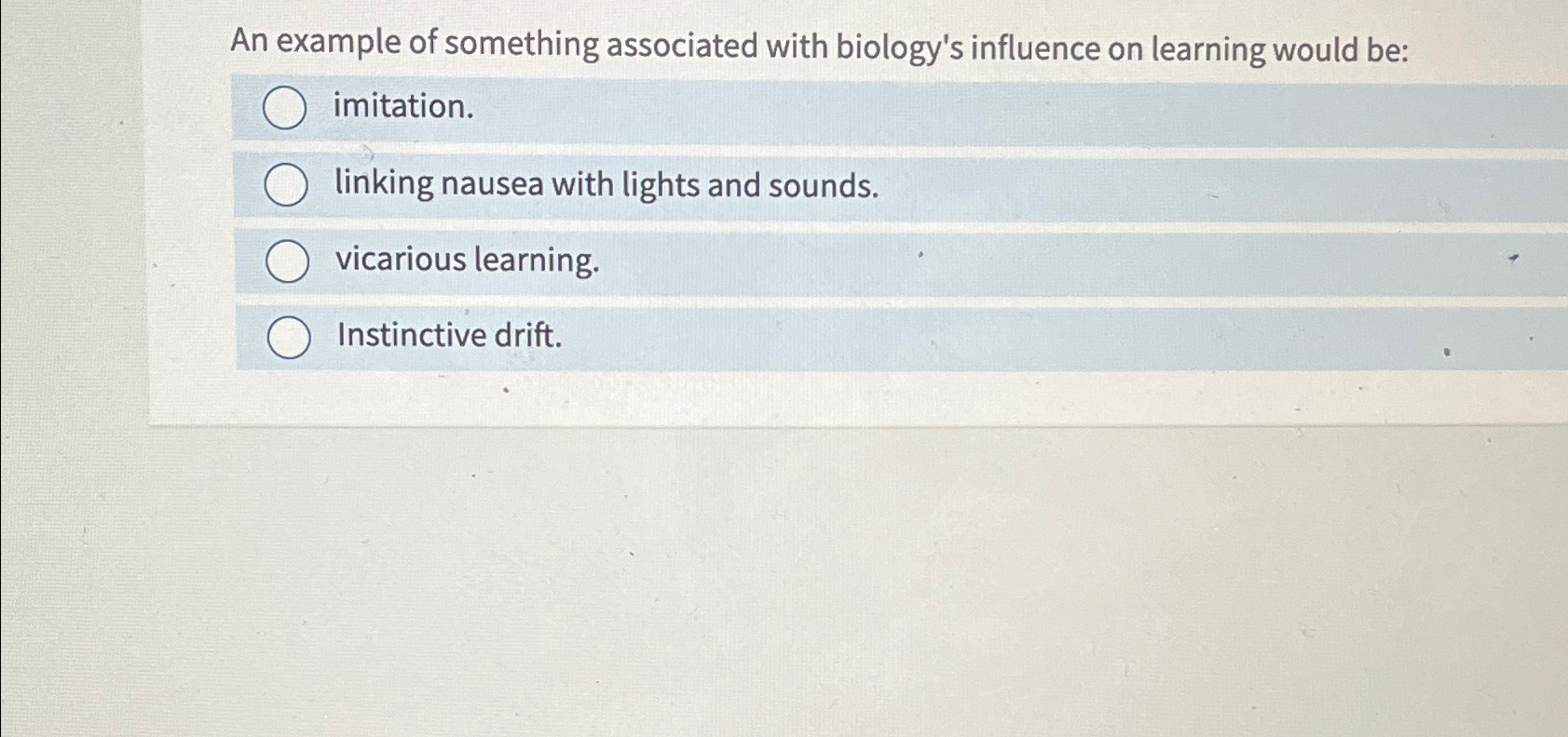 Solved An example of something associated with biology's | Chegg.com