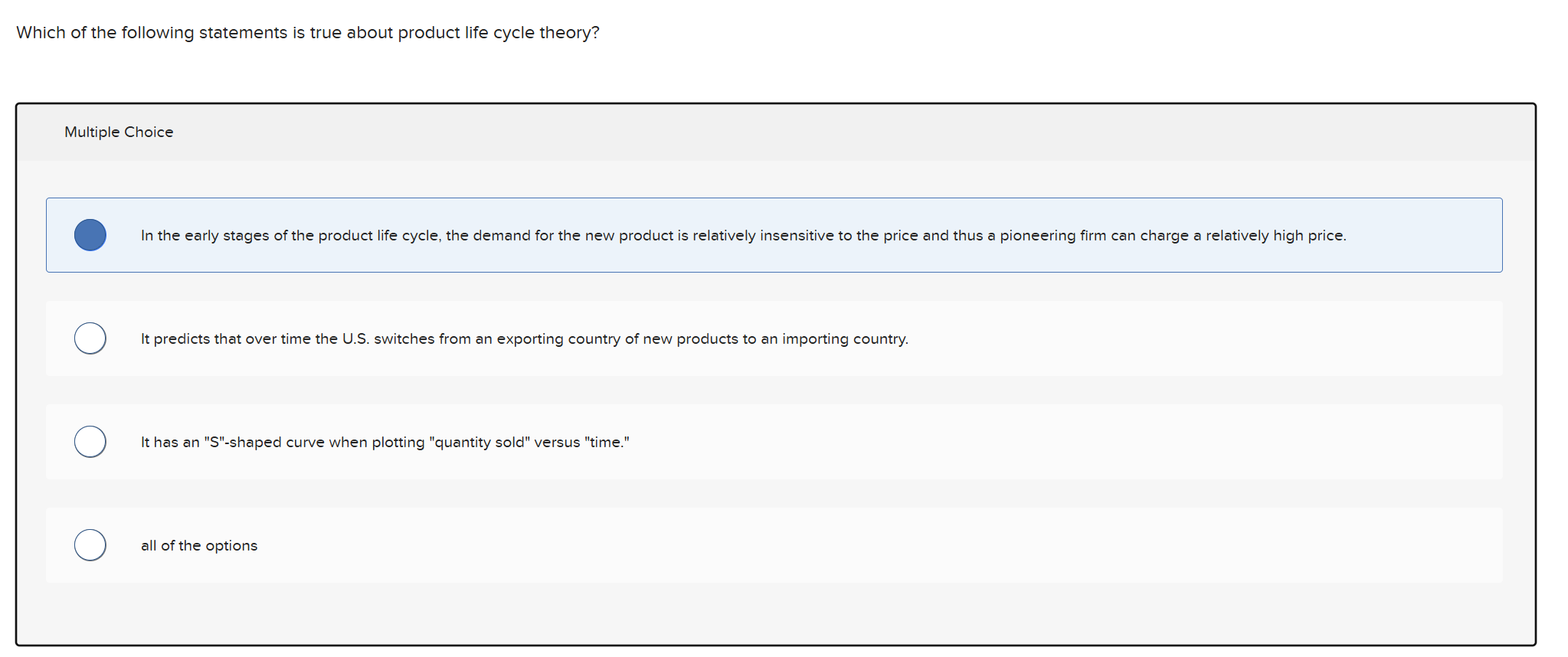 Solved Which of the following statements is true about | Chegg.com