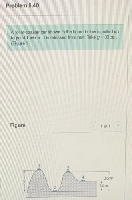 Solved Problem 6.40 A Roller-coaster Car Shown In The Figure | Chegg.com