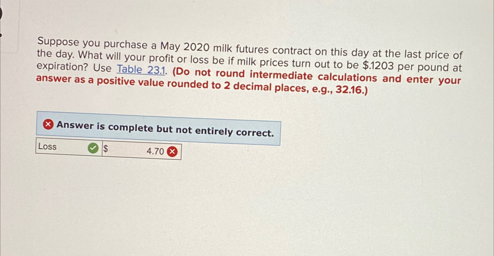 Solved Suppose you purchase a May 2020 ﻿milk futures