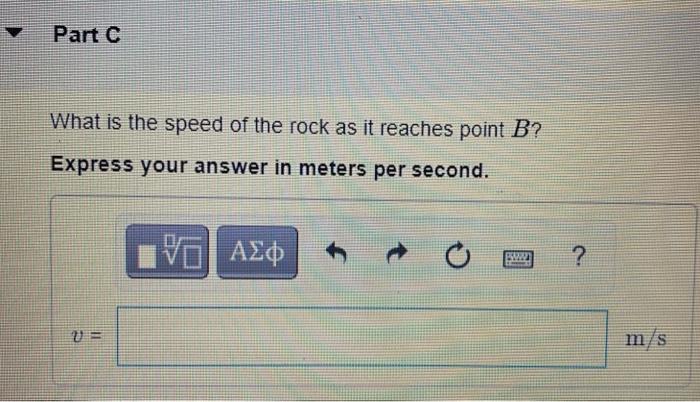 Solved A Small Rock With Mass 0.20 Kg Is Released From Rest | Chegg.com