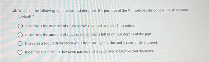 Solved 18. Which of the following statements best describes | Chegg.com