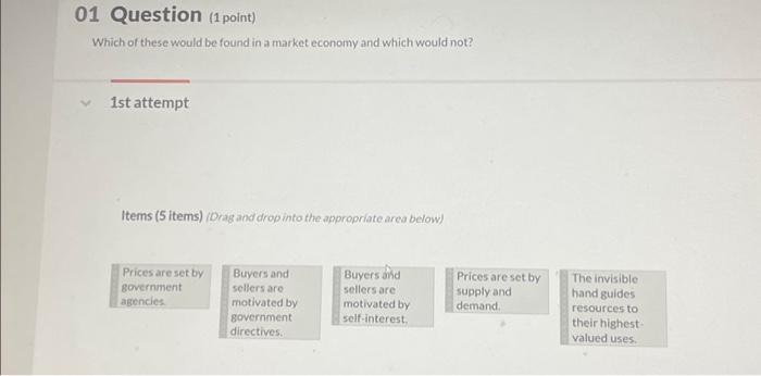 Solved 01 Question (1 point) Which of these would be found | Chegg.com