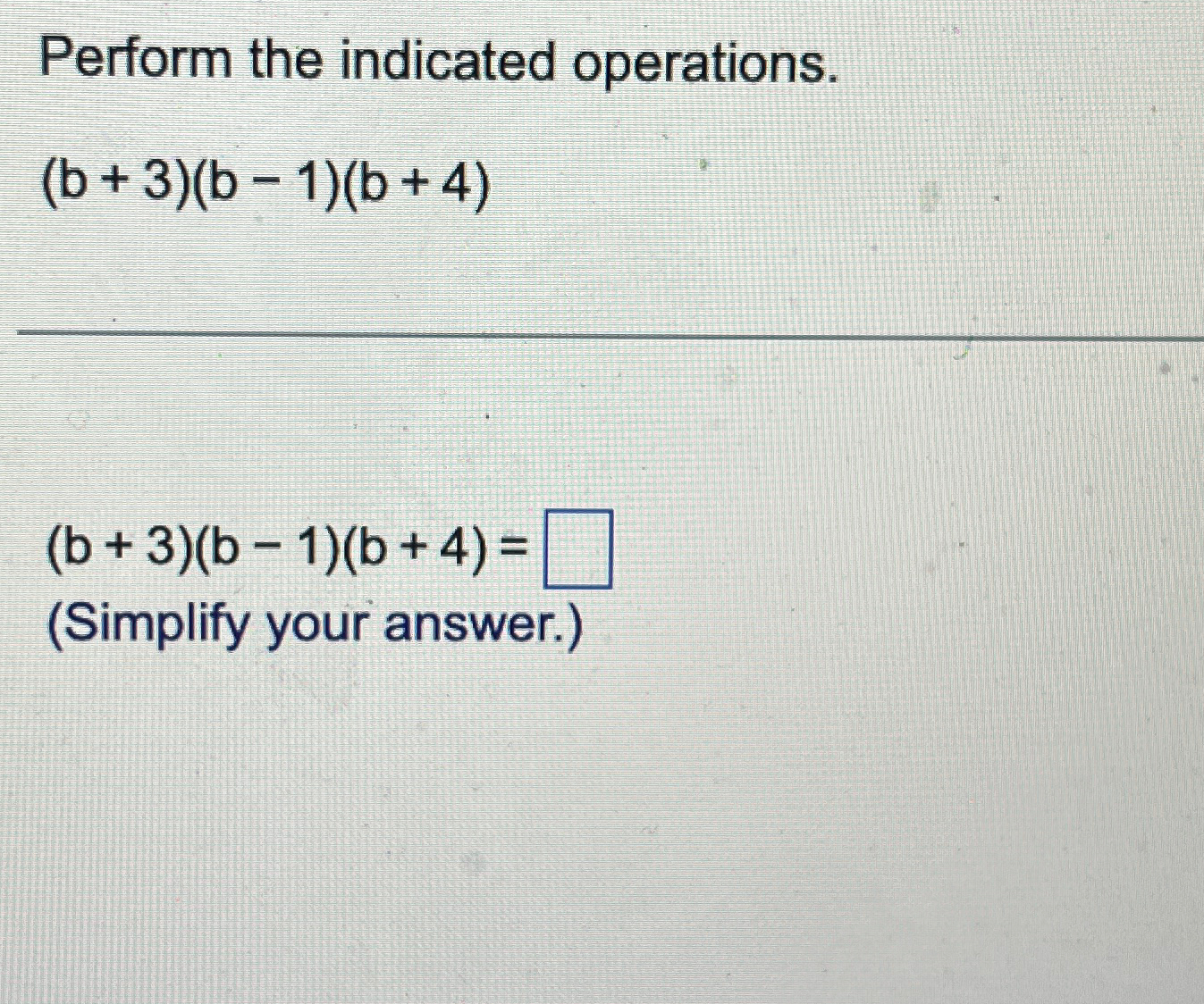 Solved Perform The Indicated | Chegg.com