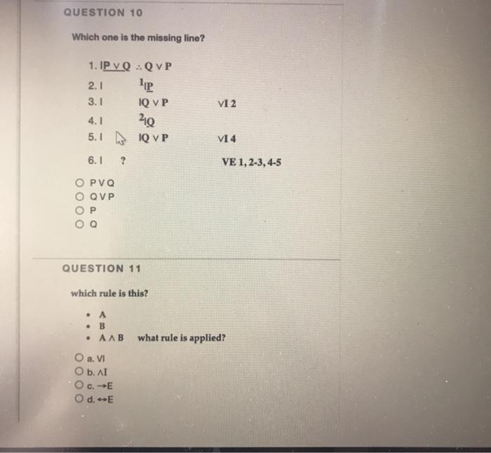 Solved Question 10 Which One Is The Missing Line 1 Ip V Chegg Com