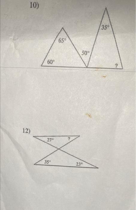 Solved 10) 12) | Chegg.com