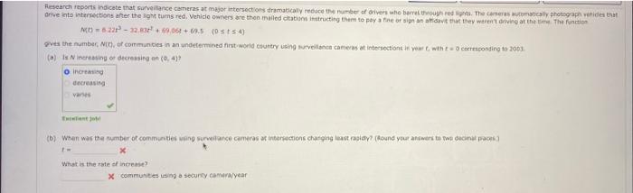 Solved Research reports indicate that surveillance cameras a | Chegg.com