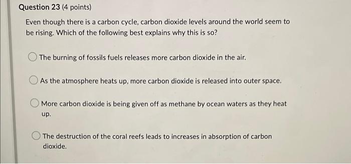 Solved Question 1 (4 points) In a set of classic experiments | Chegg.com