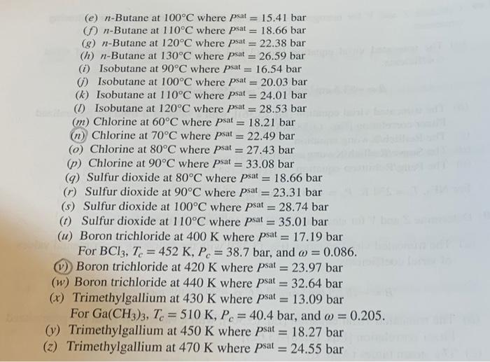 53. Calculate the molar volume of saturated liquid | Chegg.com