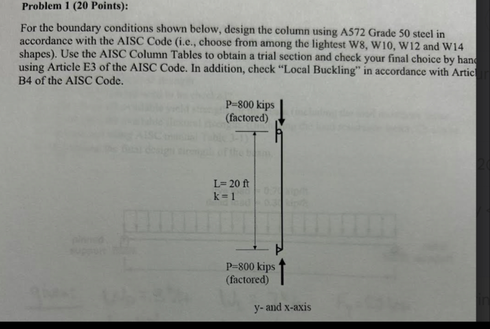 Problem 1 (20 ﻿Points):For the boundary conditions | Chegg.com