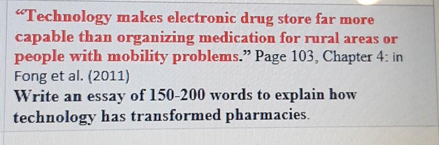 “Technology makes electronic drug store far more capable than organizing medication for rural areas or people with mobility p