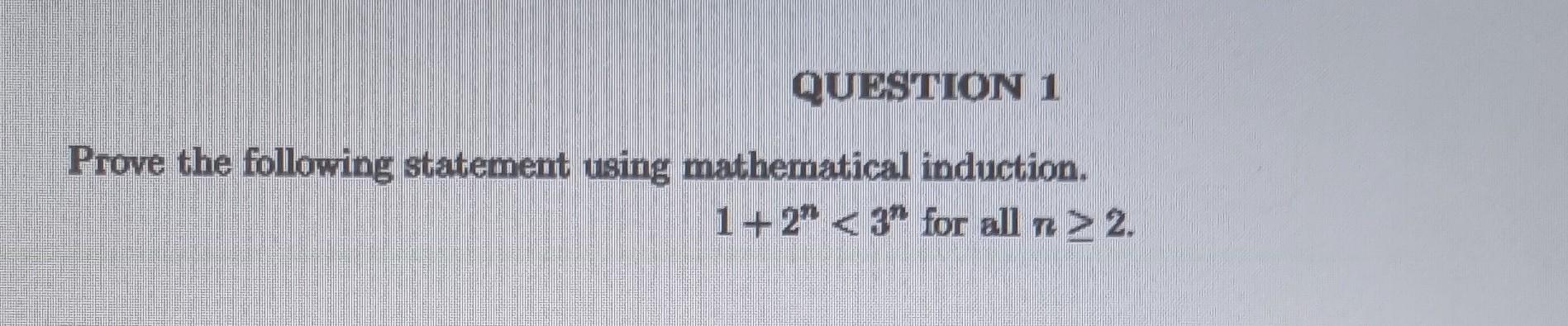 Solved Prove The Following Statement Using Mathematical