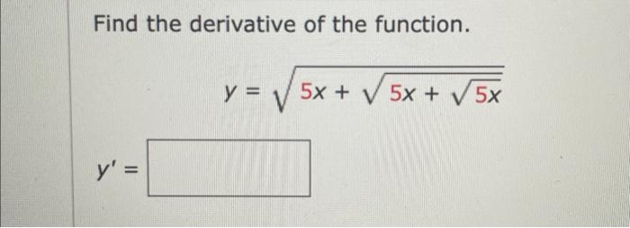 derivative of x y 5