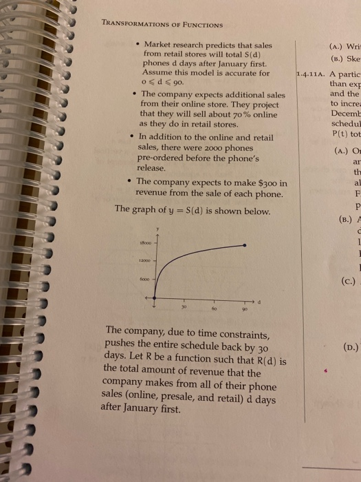 Solved TRANSFORMATIONS OF FUNCTIONS • Market research | Chegg.com