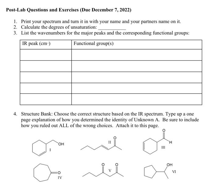 Solved ost-Lab Questions and Exercises (Due December 7, | Chegg.com