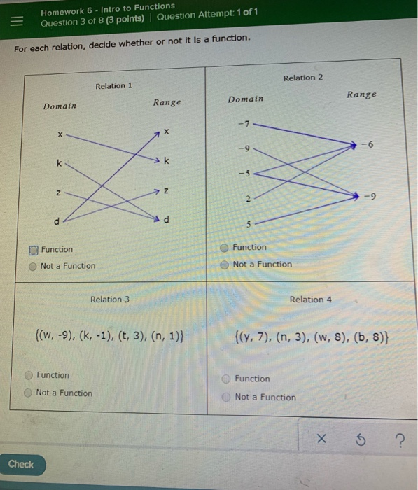 functions homework 3 answer key