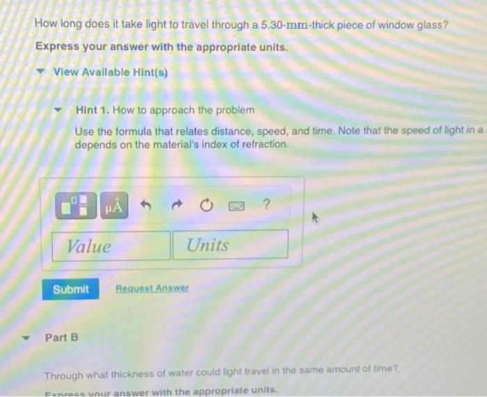 Solved need some help How long does it take light to travel