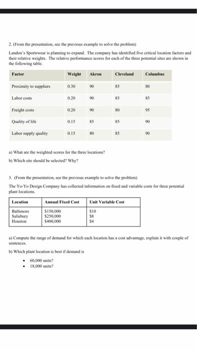 Solved 2 From The Presentation See The Previous Exampl Chegg Com