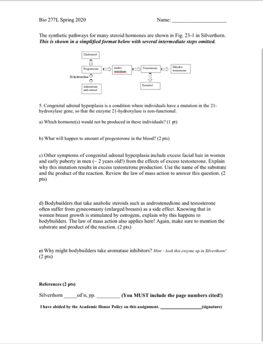 bio 277 unit 8 homework