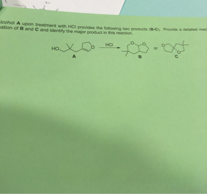 Solved Provide A Detailed Mechanism Of A And B And Identify | Chegg.com