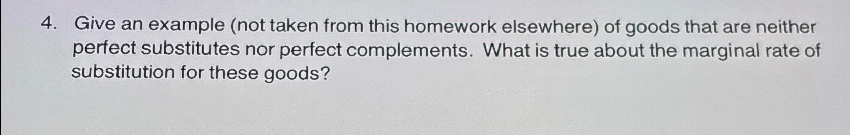 Solved Give an example (not taken from this homework | Chegg.com