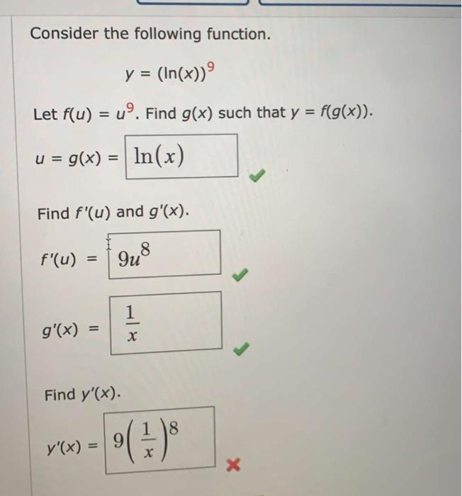 Consider The Following Function Y Ln X º Let Chegg Com