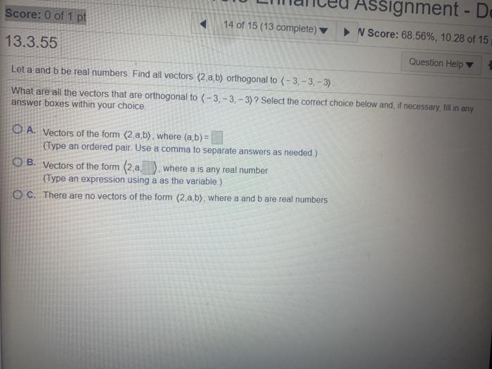 Solved Score: 0 of 1 pt Assignment - D 14 of 15 (13 | Chegg.com