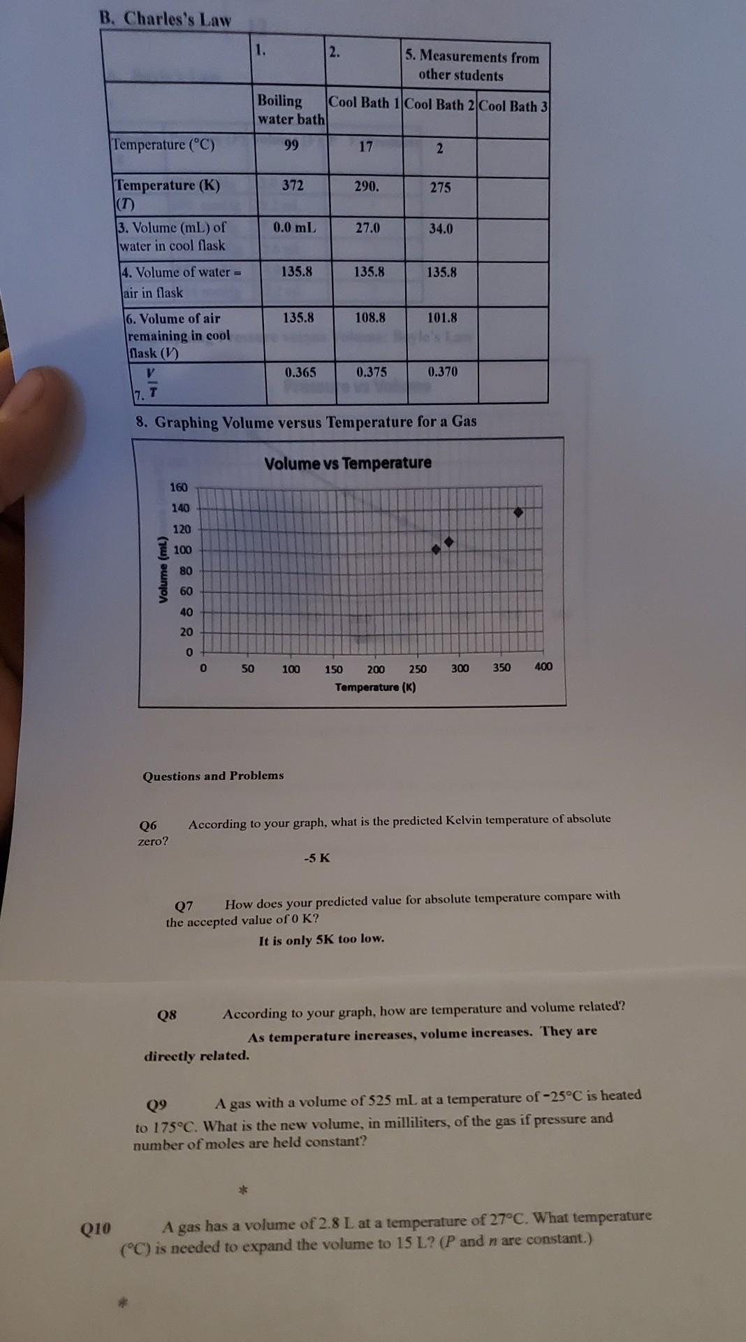Solved Q11 Combined gas law problems a ballon is filled