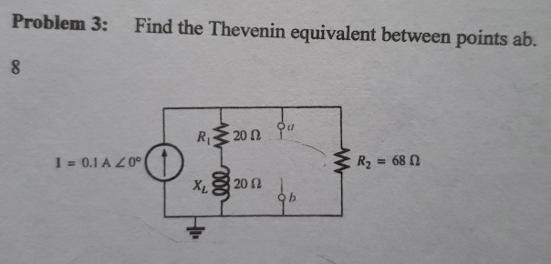 Solved Problem 3: Find the Thevenin equivalent between | Chegg.com