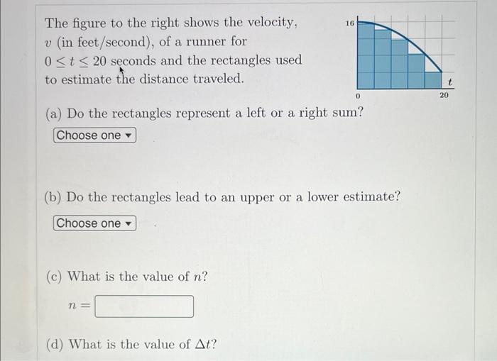 Solved The figure to the right shows the velocity, v (in | Chegg.com