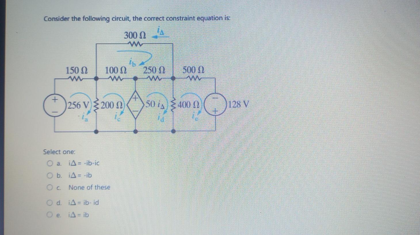 Solved Consider The Following Circuit, The Correct | Chegg.com